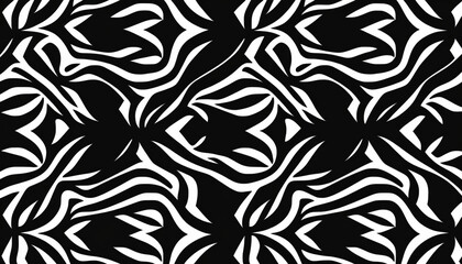 Black and White Seamless Pattern texture background