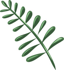 Leaf Illustration Element