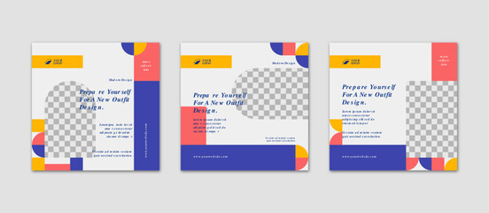 Square flyer sale banner for social media post template. Suitable for fashion, business, and advertising as it can be edited easily.