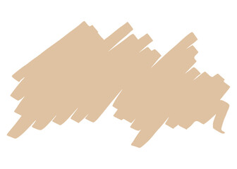 hand drawn scribble line brush nude color