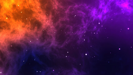 Obraz na płótnie Canvas Abstract galaxy dot particle background. Cyber or technology digital landscape background.