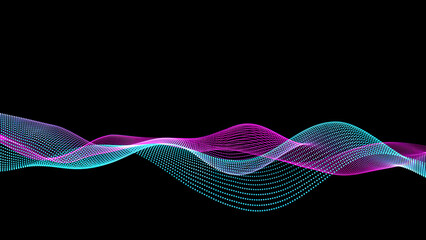 Wave and fluid Background animation. Modern colorful wallpaper. audio visualization effect.	

