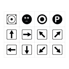 icons set of arrows 