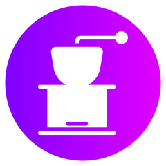 coffee grinder gradient icon