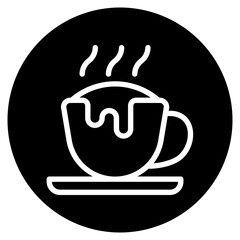 coffee latte glyph icon