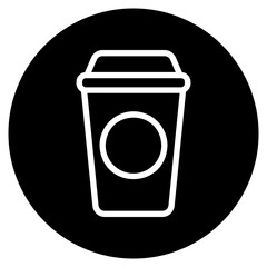 coffee cup glyph icon