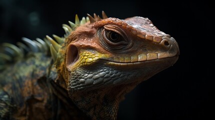 Obraz premium Dilophosaurus Dinosaurier im Urwald, ai generativ