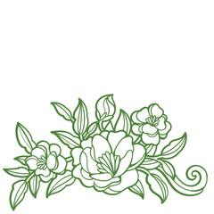 Outline Floral Element