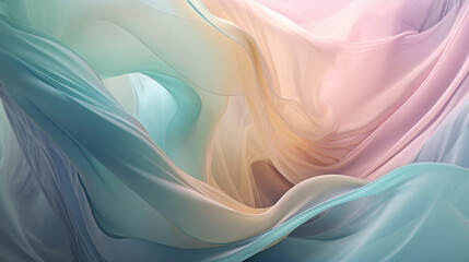 AI art gradient colors　veil　グラデーションカラーベール