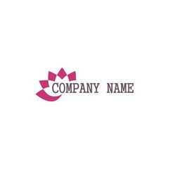 Beauty flowers logo icon. Eco friendly business logo design isolated on white background
