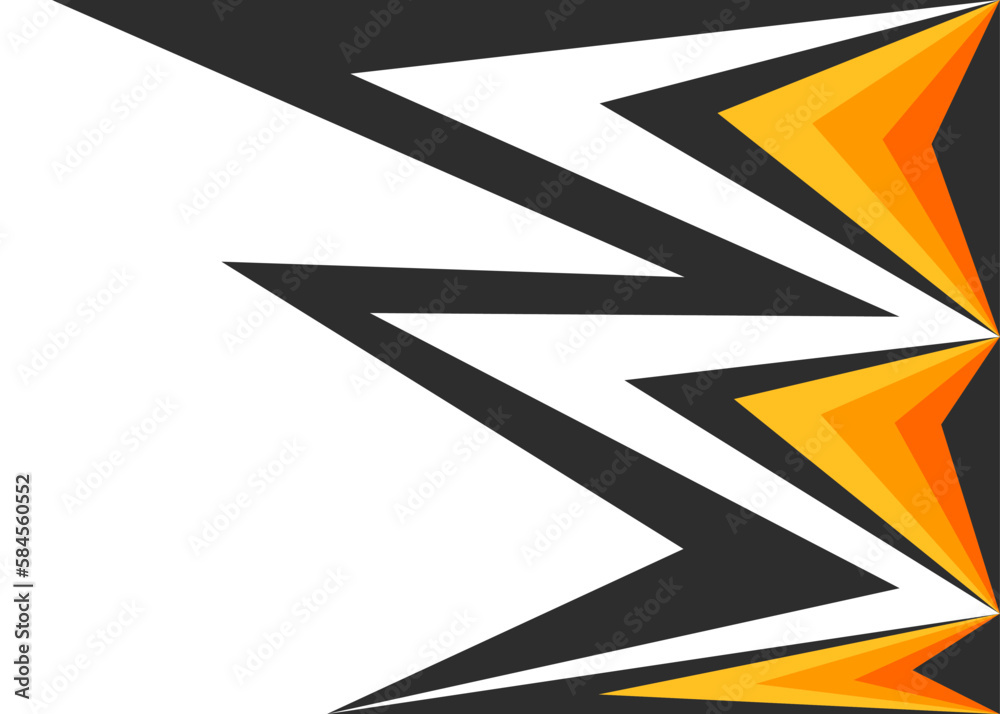 Poster minimalist background with gradient color zigzag line pattern and with some copy space area