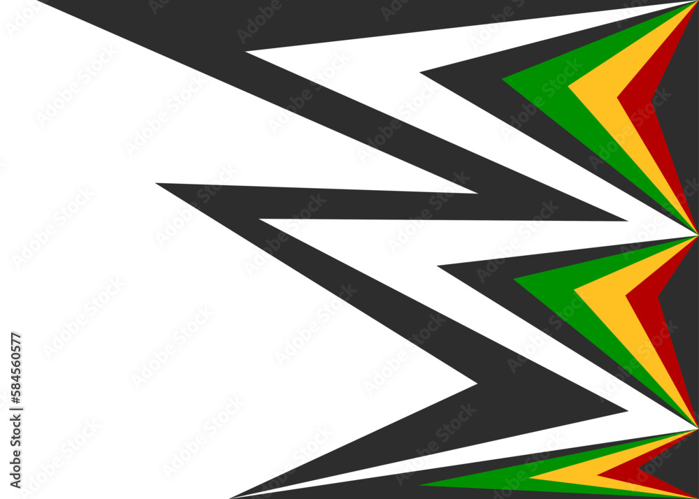 Poster minimalist background with gradient color zigzag line pattern and with some copy space area