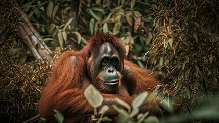 Obraz premium Orangutan in the Jungle