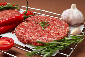 Ingredient for cooking grilled meat - ground meat