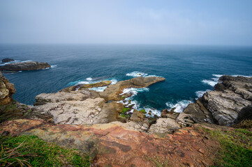 Discover Longdong's Breathtaking Coastal Landscapes - Dramatic Rock Formations. Clear Waters, and Stunning Views of the Pacific Ocean in New Taipei City.