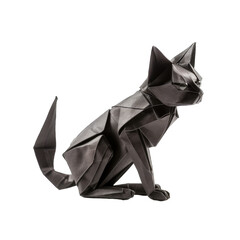 cat origami, transparent background png
