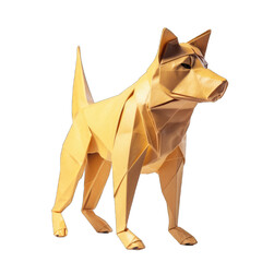  dog origami, transparent background png