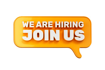 We are hiring 3d banner cutout