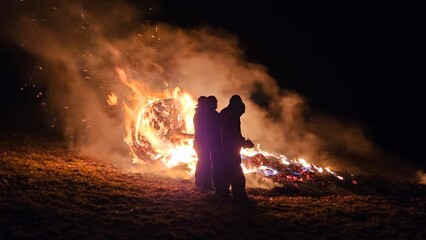 Feuerrad in Brombach (750-Jahr-Feier)