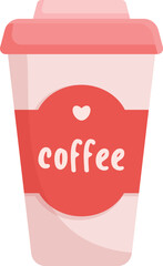 Isolated coffee paper cup