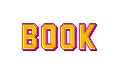 World book day 3d text cutout