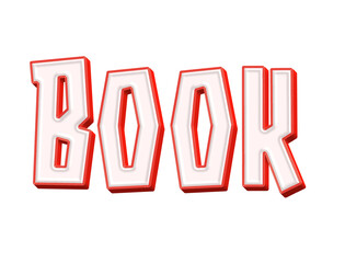World book day 3d text cutout