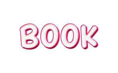 World book day 3d text cutout