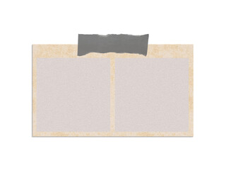3D Mood Board Blank Frame Cutout