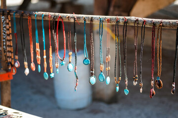 Handmade souvenirs of the Moken people in Surin Islands National Park, Thailand.