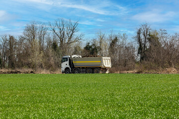 old truck in the countryside