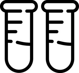 The flask icon, symbolizing scientific research or experimentation. The icon is commonly used in laboratory settings or in educational materials related to chemistry and biology