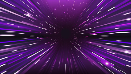 Purple Speed lights background, data transfer concept background