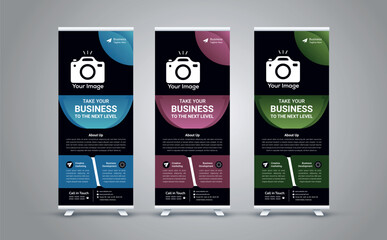 roll up banner template