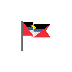 Antigua flags icon set, Antigua independence day icon set vector sign symbol