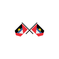 Antigua flags icon set, Antigua independence day icon set vector sign symbol