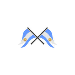 Argentina flags icon set, Argentina independence day icon set vector sign symbol