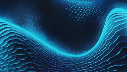 Abstract blue wave modern background