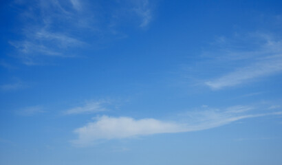 Blue sky background with white clouds