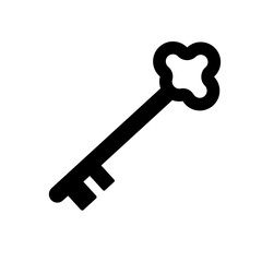 key on white