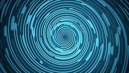 Abstract blue swirling radial background