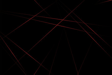Abstract black with red lines, triangles background modern design. Vector illustration EPS 10.