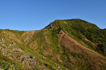 Climbing mountain ridge, Nasu, Tochigi, Japan
