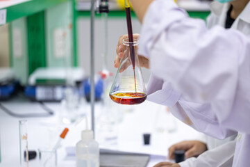 Titration method for determining salt iodate and salt iodide content in Laboratory.