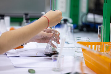 Titration method for determining salt iodate and salt iodide content in Laboratory.