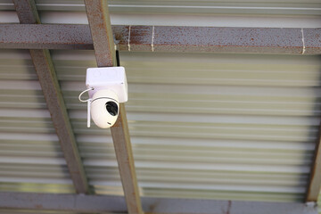 Outdoor CCTV monitoring, security cameras.
