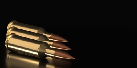 Gun rifle bullets or ammo