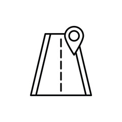 street location icon. outline icon