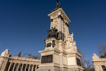 Retiro park in Madrid one of the main places of interest in the Spanish capital