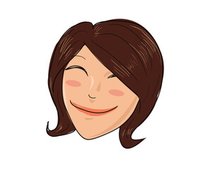 An illustration of a smiling face.