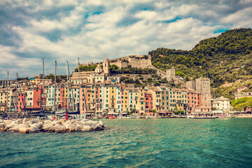 Fototapeta na wymiar Porto Venere marina in Italy